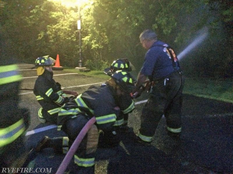 June 2015's Monthly drill was on Engine Company Operations.  Photo by Lt. Kyle Wagman